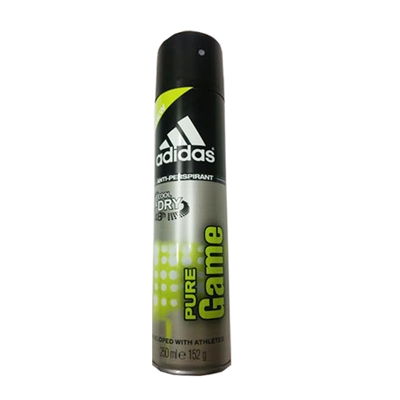 Adidas Pure Game 48hr Cool & Dry Anti - Persprirant Spray for Men 8.4oz