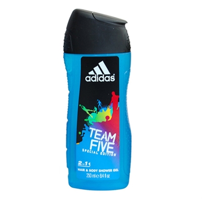 Adidas Team Five Special Edition 2 In 1 Hair & Body Shower Gel 8.4oz / 250ml