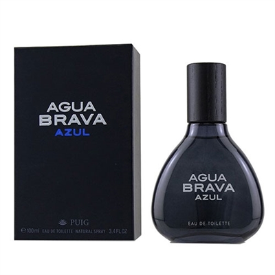 Agua Brava Azul by Antonio Puig for Men 3.4oz Eau De Toilette Spray