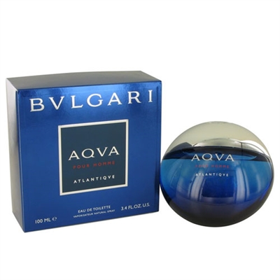Aqva Atlantique by Bvlgari for Men 3.4oz Eau De Toilette Spray