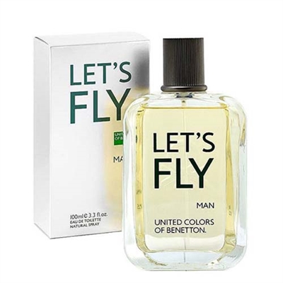 Let's Fly by United Colors of Benetton for Men 3.3oz Eau De Toilette Spray