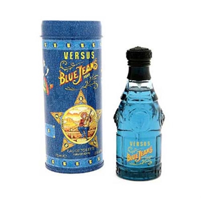 Blue Jeans by Gianni Versace for Men 2.5 oz Eau De Toilette Spray