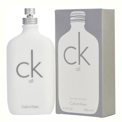 CK All by Calvin Klein for Men 6.7oz Eau De Toilette Spray