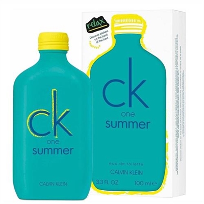 CK One Summer 2020 Edition by Calvin Klein for Unisex 3.3oz Eau De Toilette Spray