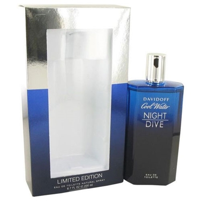 Cool Water Night Dive Limited Edition by Zino Davidoff for Men 6.7oz Eau De Toilette Spray