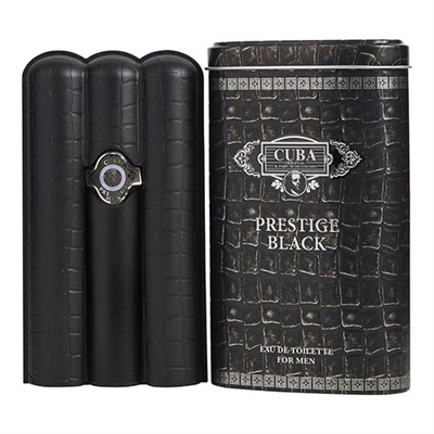 Cuba Prestige Black by Fragluxe for Men 3.0oz Eau De Toilette Spray