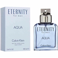 Eternity Aqua by Calvin Klein for Men 3.4 oz Eau De Toilette Spray