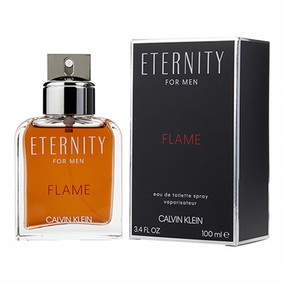 Eternity Flame by Calvin Klein for Men 3.4oz Eau De Toilette Spray