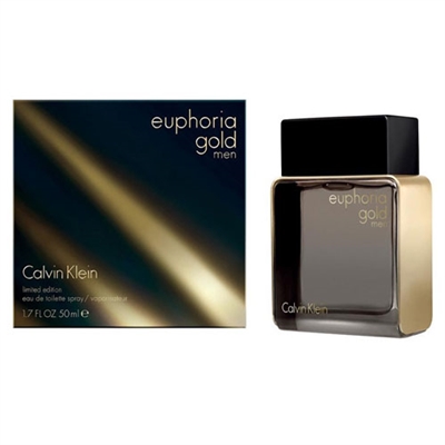 Euphoria Gold Limited Edition by Calvin Klein for Men 1.7oz Eau De Toilette Spray