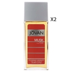 Musk by Jovan for Men 2.5oz Body Fragrance Spray 2 Packs