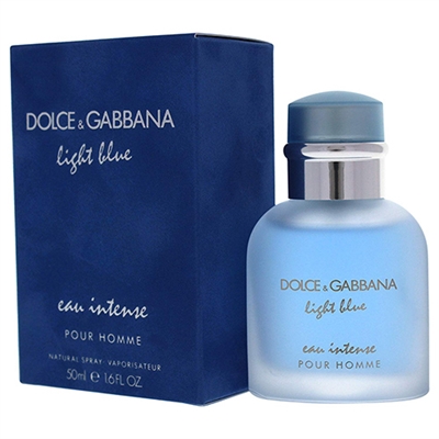 Light Blue Eau Intense by Dolce & Gabbana for Men 1.6oz Eau De Parfum Spray
