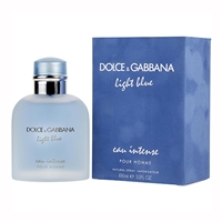 Light Blue Eau Intense by Dolce  Gabbana for Men 3.3oz Eau De Parfum Spray