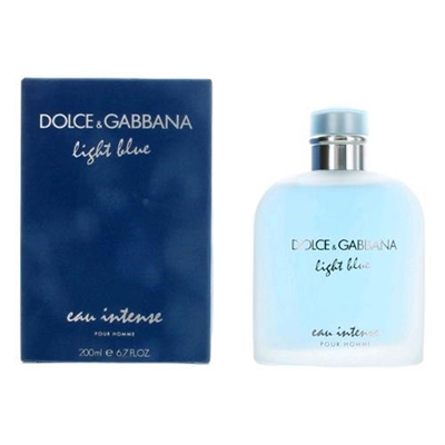 Light Blue Eau Intense by Dolce  Gabbana Men 6.7oz Eau De Parfum Spray