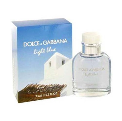 Light Blue Living Stromboli by Dolce & Gabbana for Men 2.5 oz Eau De Toilette Spray