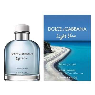 Light Blue Swimming In Lipari by Dolce & Gabbana for Men 4.2oz Eau De Toilette Spray
