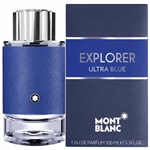 Explorer Ultra Blue by Montblanc for Men 3.3oz Eau De Parfum Spray
