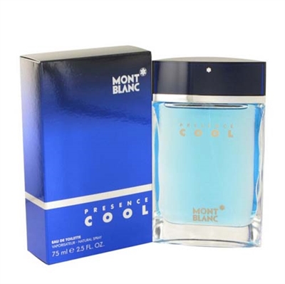 Presence Cool by Mont Blanc for Men 2.5oz Eau De Toilette Spray