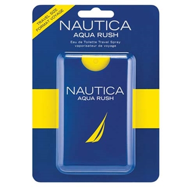 Aqua Rush by Nautica for Men 0.67oz Eau De Toilette Travel Spray