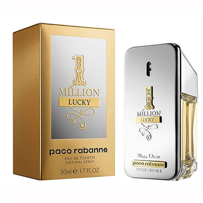 1 Million Lucky by Paco Rabanne for Men 1.7oz Eau De Toilette Spray