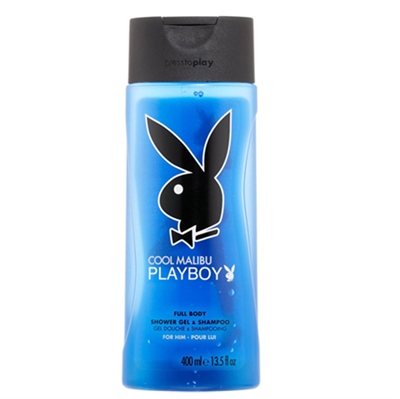 Playboy Cool Malibu Shower Gel & Shampoo for Him 13.5oz / 400ml