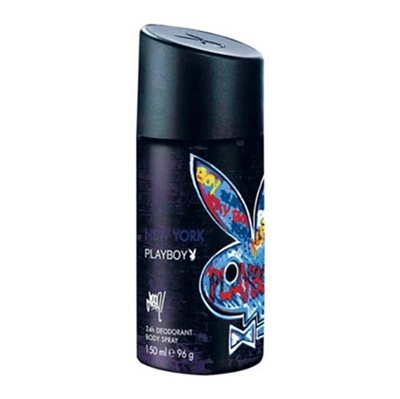 Playboy New York 24h Deodorant Body Spray for Men 5.0oz / 150ml