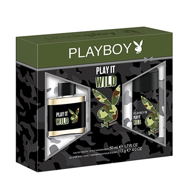 Play It Wild by Playboy for Men 2 Piece Set