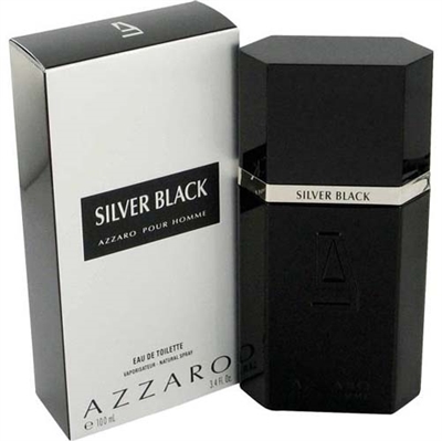 Silver Black by Loris Azzaro for Men 3.4 oz Eau De Toilette Spray