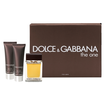 The One by Dolce  Gabbana for Men 3 Piece Gift Set
