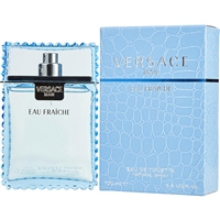 Versace Man Eau Fraiche by Gianni Versace for Men 3.4oz Eau De Toilette Spray