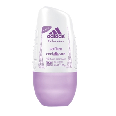 Adidas Soften Cool & Care 48hr Anti-Perspirant Roll On for Women 50ml / 55g