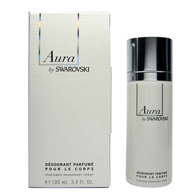 Aura by Swarovski Perfumed Deodorant Spray for Women 3.4oz / 100ml
