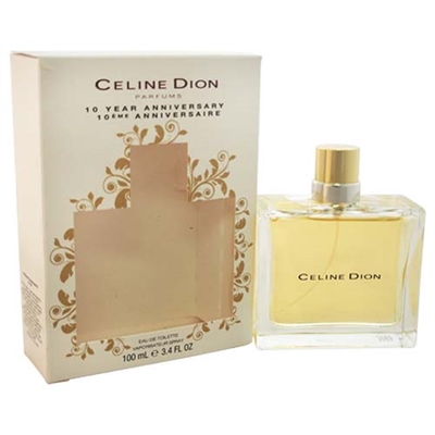 Celine Dion 10 Year Anniversary by Celine Dion for Women 3.4oz Eau De Toilette Spray