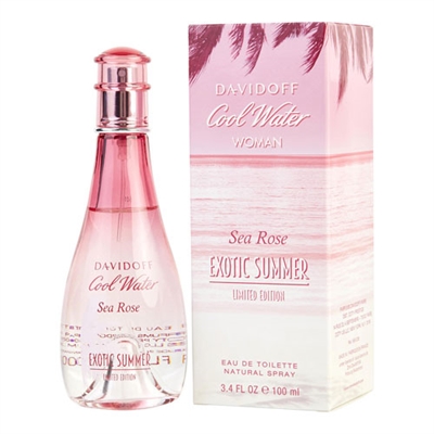 Cool Water Sea Rose Exotic Summer by Zino Davidoff for Women 3.4oz Eau De Toilette Spray