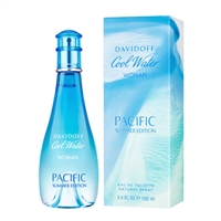 Cool Water Pacific Summer Edition by Zino Davidoff for Women 3.4oz Eau De Toilette Spray