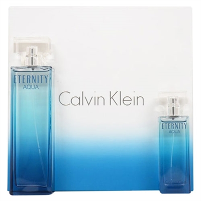 Eternity Aqua by Calvin Klein for Women 2 Piece Gift Set