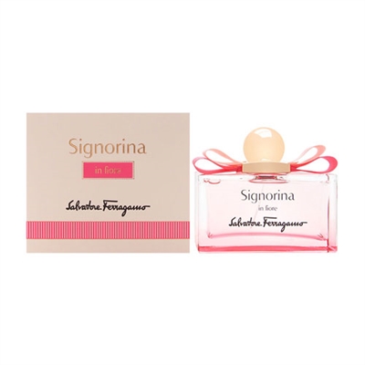 Signorina In Fiore by Salvatore Ferragamo for Women 3.4oz Eau De Toilette Spray