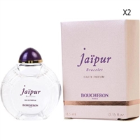 Jaipur Bracelet by Boucheron for Women 0.15 Eau De Parfum Mini Splash 2 Packs