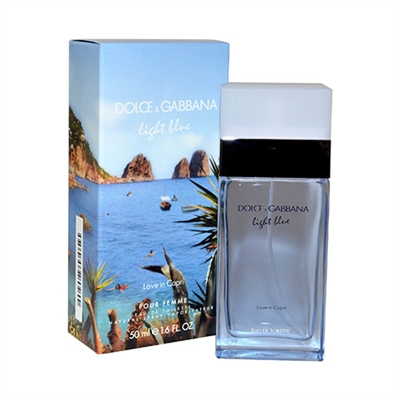 Light Blue Love In Capri by Dolce & Gabbana for Women 1.6oz Eau De Toilette Spray