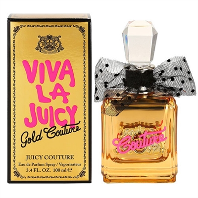 Viva La Juicy Gold Couture by Juicy Couture for Women 3.4oz Eau De Parfum Spray