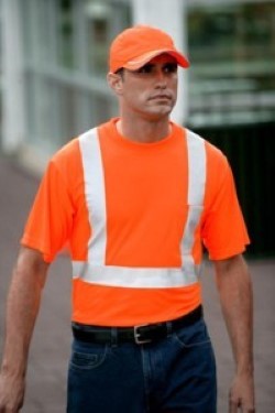CornerStone by Port Authority ANSI Compliant Safety T-Shirts CS401. Embroidery available. Same Day Shipping available on blanks. Quantity Discounts. No Minimum Purchase Required.