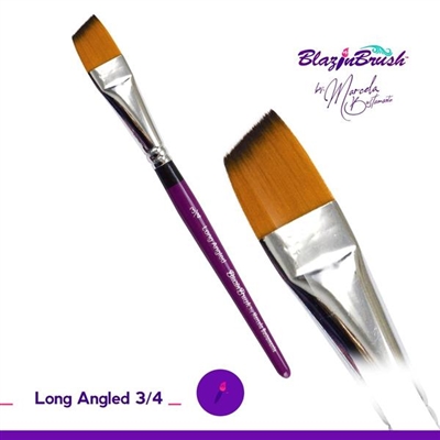 Blazing Brush 3/4 inch Long Angled by Marcela Bustamante