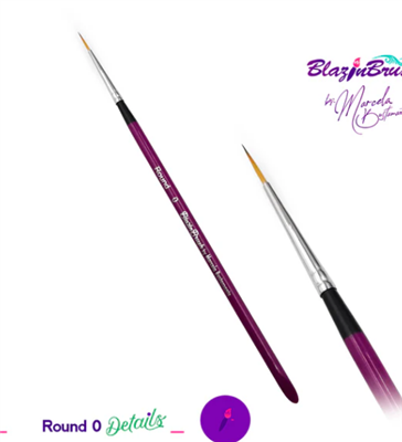 Blazing Brush Round 0 Detail  by Marcela Bustamante