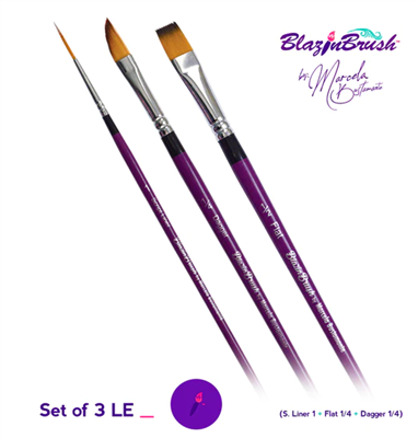 Blazing Brush Set of Three