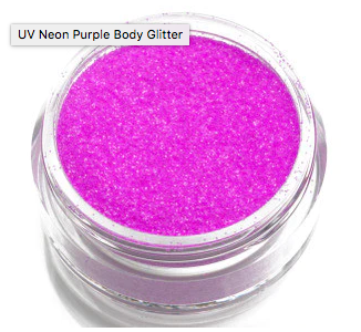 UV Neon Purple Body Glitter