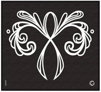 Lacy Ribbon HD Stencil