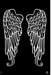 Angel Wings HD Stencil