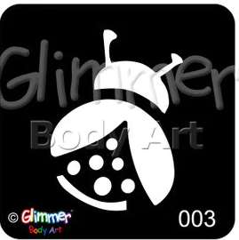 Glimmer Lady Bug Stencil