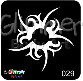 Glimmer Tribal Swirl Stencil