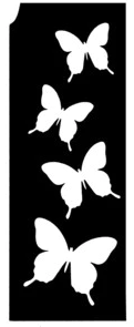 Glimmer Cascading Butterflies Stencil