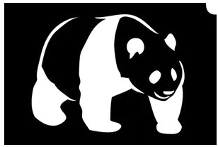 Glimmer Panda Stencil